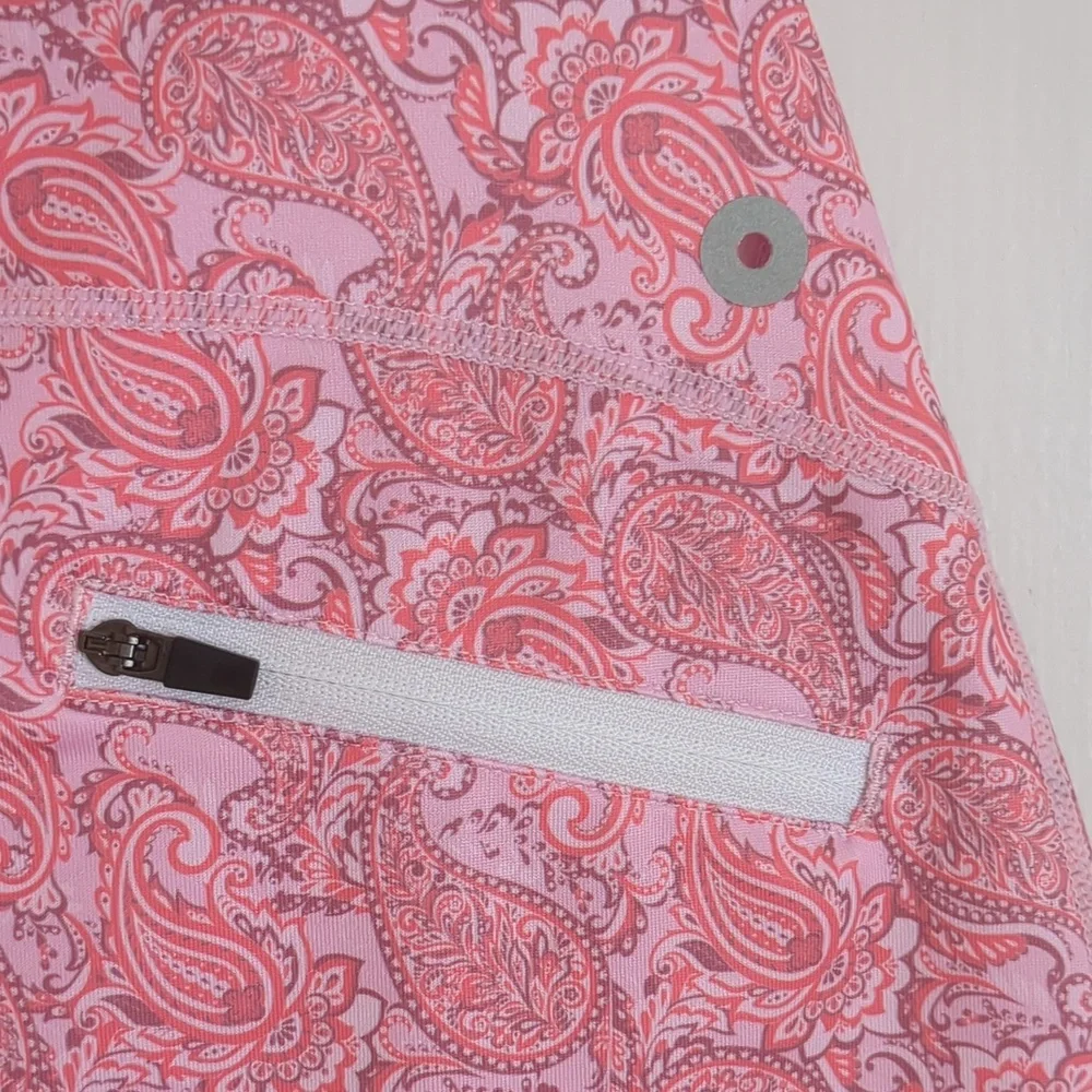 Medium Pink and Purple Paisley Activewear Skort Golf Slimour Sears